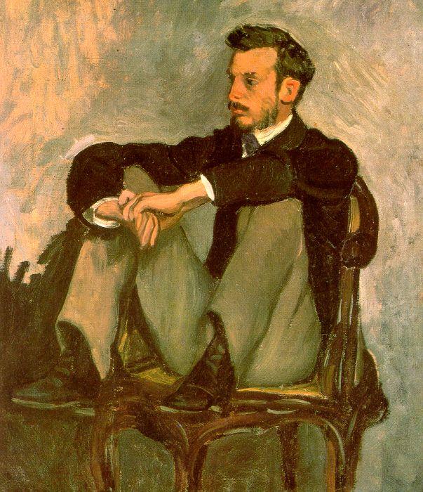 Portrait of Renoir, Frederic Bazille